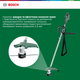 Электрокоса Bosch AFS 23-37 1.3 л.с. 5.3 кг диаметр кошения 37 см, нож, леска, ремень (06008A9000) - изображение 3