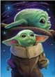 Алмазная мозаика Baby Yoda 30×40 см набор для творчества (XJ5142) - изображение 2