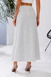 Спідниця софт у горох, колір білий, XL-XXL 257R11-5 - зображення 4