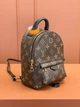 Рюкзак Louis Vuitton Palm Springs коричневий шкіряний Луі Вітон Mini size (124) - зображення 2