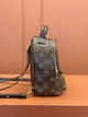 Рюкзак Louis Vuitton Palm Springs коричневий шкіряний Луі Вітон Mini size (124) - зображення 6
