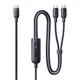 Кабель Baseus Flash 4 140W 2в1 USB-C до USB-C + USB-C 1.5 м Black (6942521200658) - зображення 1