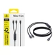 Кабель Baseus Flash 4 140W 2в1 USB-C до USB-C + USB-C 1.5 м Black (6942521200658) - зображення 5