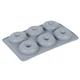Силіконова форма для пончиків Donuts R34954 на 6 комірок, 27.8 × 17.7 см, сіра - зображення 4