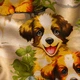 Простынь Mirson Бязь 17-0983 Puppy Picnic 220x240 см (2200013685425) - изображение 7