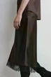 Атласна спідниця COS lace-trimmed satin midi skirt 1319627001 Eur 36 Коричневий - изображение 4