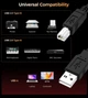 Кабель Choetech CableOne Printer Cable USB-A to USB-B 480Mbps 1m Black (AB0060-1M-BK) - зображення 4