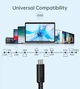 Кабель Choetech HyperLink Cable USB-C to USB-C 40Gbps 240W 8K@60Hz 5A 1m Black (XCC-1028-BK) - изображение 6