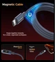 Кабель Choetech PowerSync Magnetic Digital Cable USB-C to USB-C PD 60W 1.2m Dark Blue (XCC-1067-BU) - зображення 8