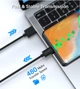 Кабель Choetech PowerSync PVC Cable USB-A to USB-C 3A 1m Black (AC0002-BK) - изображение 6
