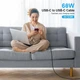 Кабель Choetech PowerSync Charging Cable USB-C to USB-C PD 60W 3A 2m Black (XCC-1015-BK) - зображення 5