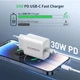 Мережевий зарядний пристрій Choetech PowiX USB-C PD 30W Mini White (PD3041-EU-WH) - зображення 4