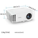 Проєктор BENQ TH575i, DLP, 1080P, 3800Lm, 15000:1, HDMI, USB, 3D, білий (9H.JRF77.1JE) - изображение 3