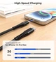 Кабель Choetech PowerSync Nylon Cable USB-C to Lightning 1m Black (XCL-1030-BK) - зображення 3