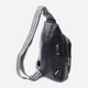 Сумка слинг через плечо женская Vintage leather-22748 Черная - изображение 3