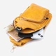 Сумка слинг через плечо женская Vintage leather-22753 Желтая - изображение 9