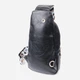 Сумка слинг через плечо женская Vintage leather-22754 Черная - изображение 3