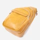 Сумка слинг через плечо женская средняя Vintage leather-22769 Желтая - изображение 4
