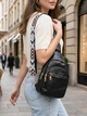 Сумка слинг через плечо женская Vintage leather-22770 Черная - изображение 2