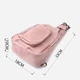 Сумка слинг через плечо женская Vintage leather-22772 Розовая - изображение 5