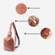 Сумка слинг через плечо женская Vintage leather-22783 Коричневая - изображение 6