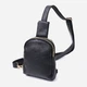 Сумка слинг через плечо женская Vintage leather-22784 Черная - изображение 1