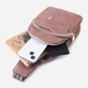 Сумка слінг через плече жіноча середня Vintage leather-22786 Коричнева - зображення 10