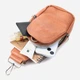 Сумка слинг через плечо женская Vintage leather-22793 Рыжяя - изображение 9