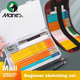 Набір олівців для малювання Marie's Sketching Pencil Set, вугільні олівці, професійні інструменти для малювання для художніх іспитів та малювання ескізів, повний набір інструментів [професійний клас], 47 предметів у коробці для художнього малювання ескізі - зображення 5