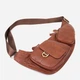 Сумка слинг через плечо мужская из натуральной кожи Vintage leather-22966 Коричневая - изображение 4