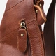 Сумка слинг через плечо мужская из натуральной кожи Vintage leather-22966 Коричневая - изображение 8