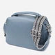 Сумка кросс боди через плечо женская из натуральная кожи Vintage leather-22920 Голубая - изображение 3