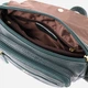 Сумка кросс-боди через плечо женская из натуральной кожи маленькая Vintage leather-22970 Зеленая - изображение 10