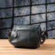Сумка кросс-боди через плечо женская из натуральной кожи маленькая Vintage leather-22970 Зеленая - изображение 13