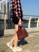 Сумка кросс боди через плечо женская из натуральная кожи Vintage leather-22981 Красная - изображение 10