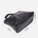 Сумка шоппер женская из натуральная кожи Vintage leather-22992 Черная - изображение 4
