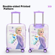 Детский чемодан Mesuca X Disney Frozen, 18 дюймов, с замком, дорожный чемодан для девочек, двусторонний мультяшный дизайн, ручная кладь. - изображение 4