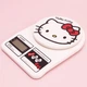 Электронные кухонные весы Xuechu Baking Home Kitchen Scale с официальной лицензией Hello Kitty, с рисунком Caiti Mao, точные весы для продуктов в японском стиле, диапазон измерения 0,1 г-3 кг, питание от батареек, модель KT7014. - изображение 5