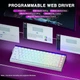 Игровая механическая клавиатура AULA HERO 68 HE Magnetic Switch с RGB подсветкой White/Purple, ENG - изображение 8