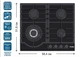 Варочная поверхность газовая Prime Technics PGH 50273 FGBC - изображение 2
