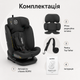 Автокрісло Sesttino Oktagon Pro Isofix Black 0–36 кг i-Size з поворотом 360°, дитяче автокрісло для дітей від народження до 150 см - зображення 5