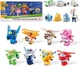 Фігурки SUPER WINGS WORLD AIRPORT CREW набір з 8 трансформерів + 7 PVC фігурок - изображение 1