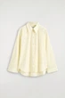 Жіноча сорочка COS Pleated Striped Cotton Shirt Yellow / Striped 38 (1338676001) - зображення 6