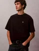 Чоловіча футболка Calvin Klein Monogram Logo Relaxed Crewneck T-Shirt 40HM229-002 M чорна (132400011) - зображення 6