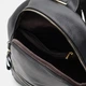 Женский кожаный рюкзак Borsa Leather из натуральной кожи черный городской для работы, прогулок и повседневного использования 70151 - изображение 4
