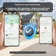 Смарт-трекер Nutale 4 шт Bluetooth метка для поиска вещей, ключей, сумки, кошелька и чемоданы Apple Find My Android - изображение 6
