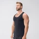 Чоловіча компресійна майка TaudFit із ефектом утяжки, чорна, розмір S-M - зображення 2
