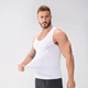 Чоловіча компресійна майка TaudFit із ефектом утяжки, біла, розмір L-XL - зображення 3