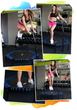 Фитнес батут 130 см с ручкой для дома Rippey черный и синий - изображение 3