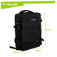 Рюкзак туристический 42x32x40 см USB-порт 12 карманов черный Trizand HM-0118 - изображение 2